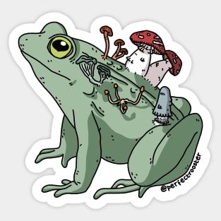 Funghi Frog Sticker